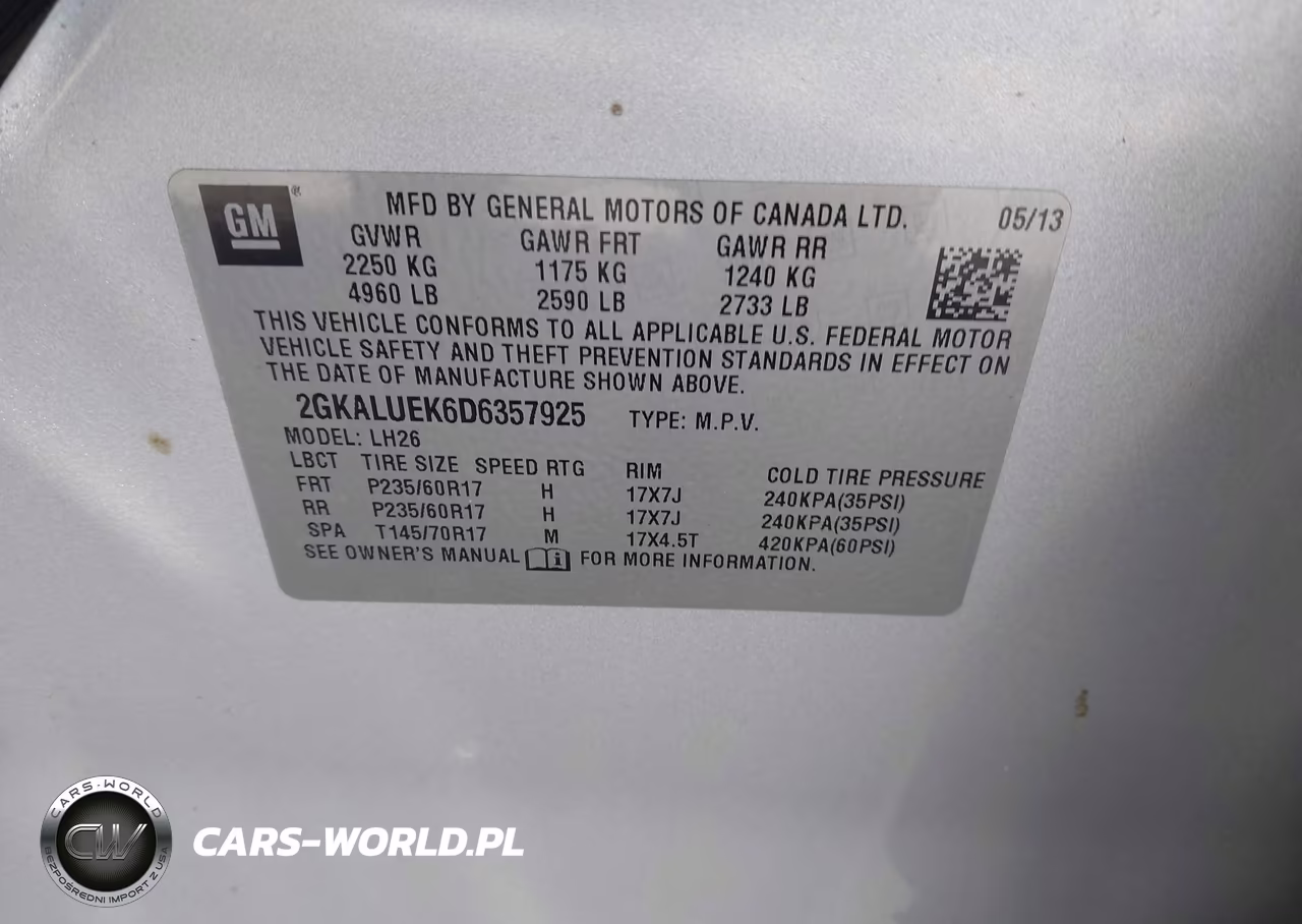 2013 GMC Terrain Slt-1 VIN:2GKALUEK6D6357925 - 9