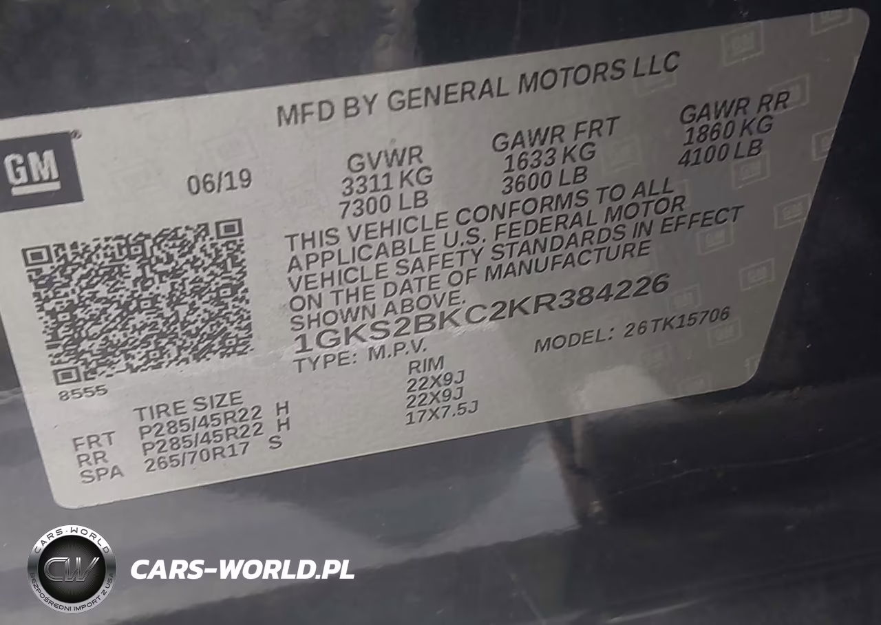 2019 GMC Yukon Slt VIN:1GKS2BKC2KR384226 - 9
