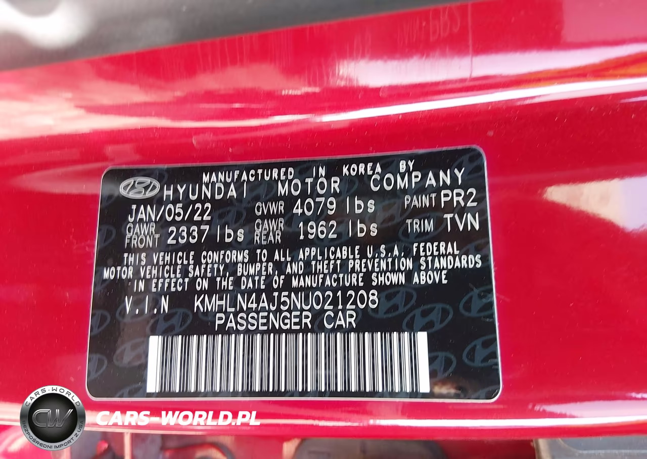 2022 Hyundai Elantra Hybrid Limited VIN:KMHLN4AJ5NU021208 - 9