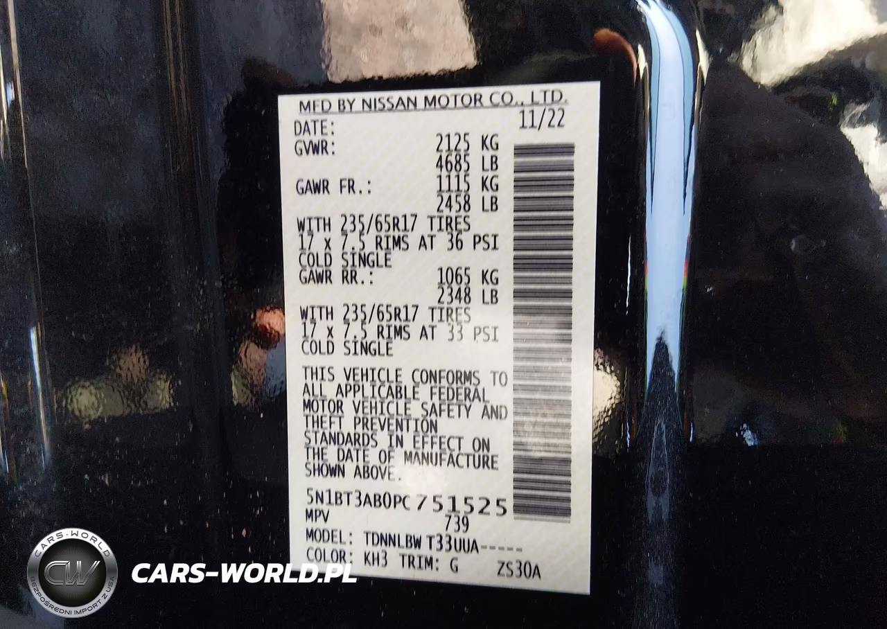 2023 Nissan Rogue S Intelligent Awd VIN:5N1BT3AB0PC751525 - 9