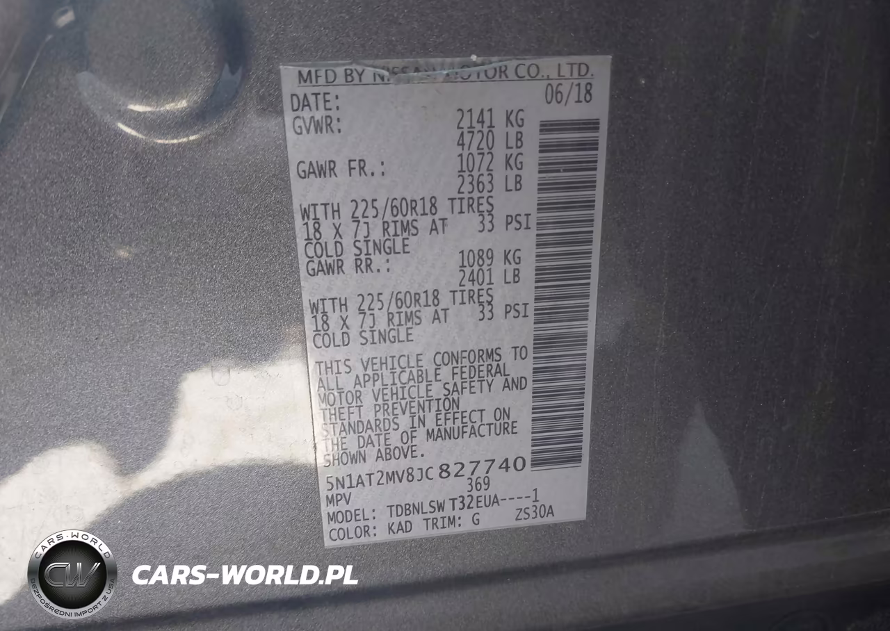 2018 Nissan Rogue Sl VIN:5N1AT2MV8JC827740 - 9