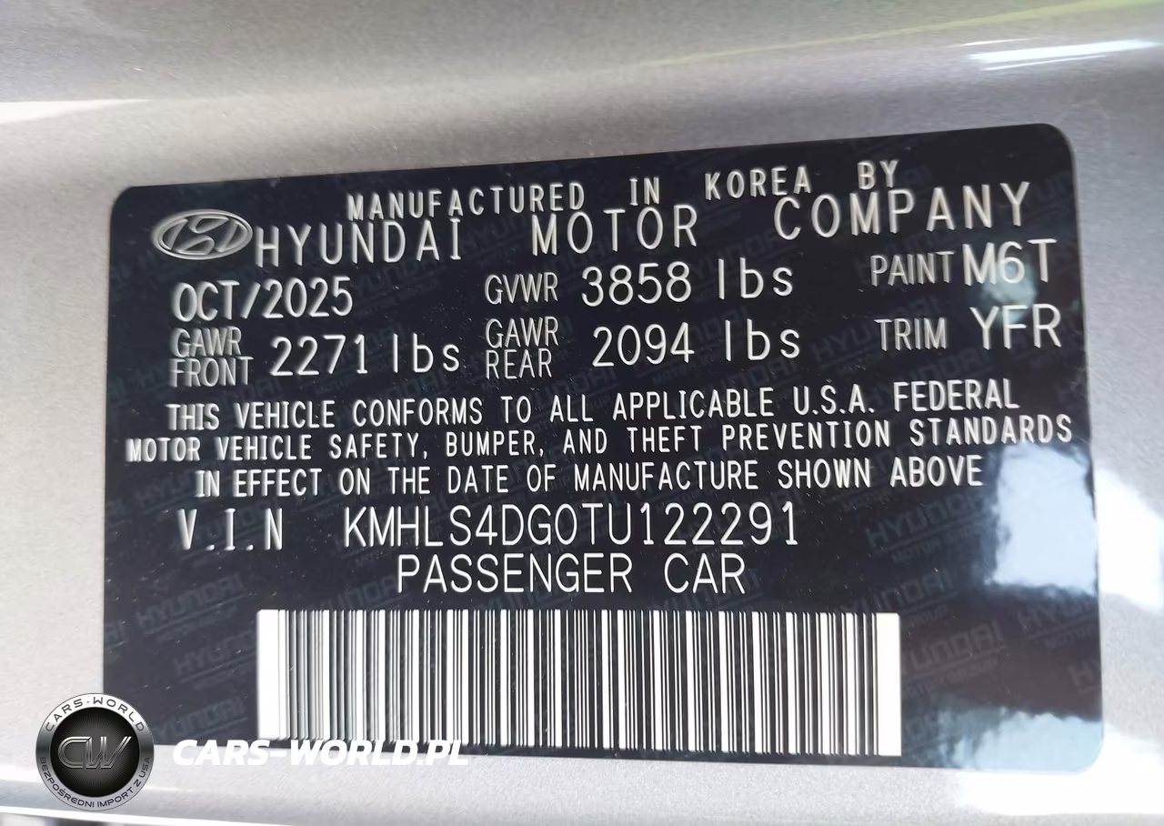 2026 Hyundai Elantra Sel Sport Premium VIN:KMHLS4DG0TU122291 - 9