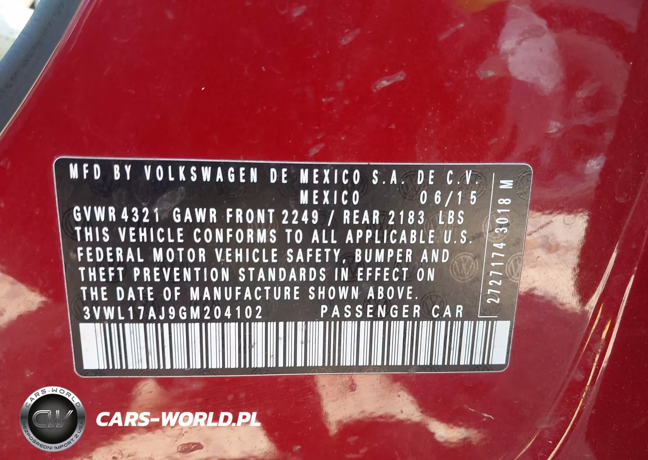 2016 Volkswagen Jetta 1.8T Sel VIN:3VWL17AJ9GM204102 - 9