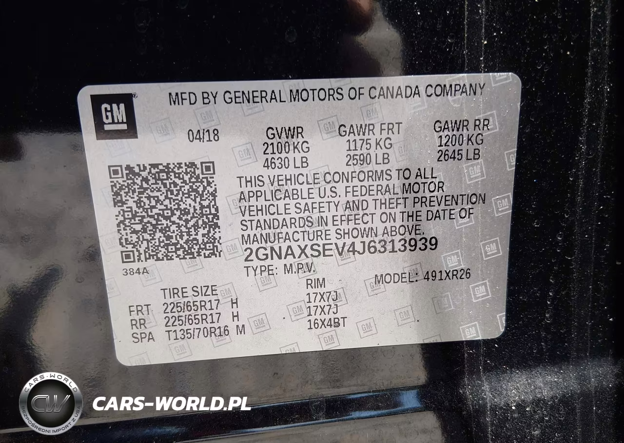 2018 Chevrolet Equinox Lt VIN:2GNAXSEV4J6313939 - 9
