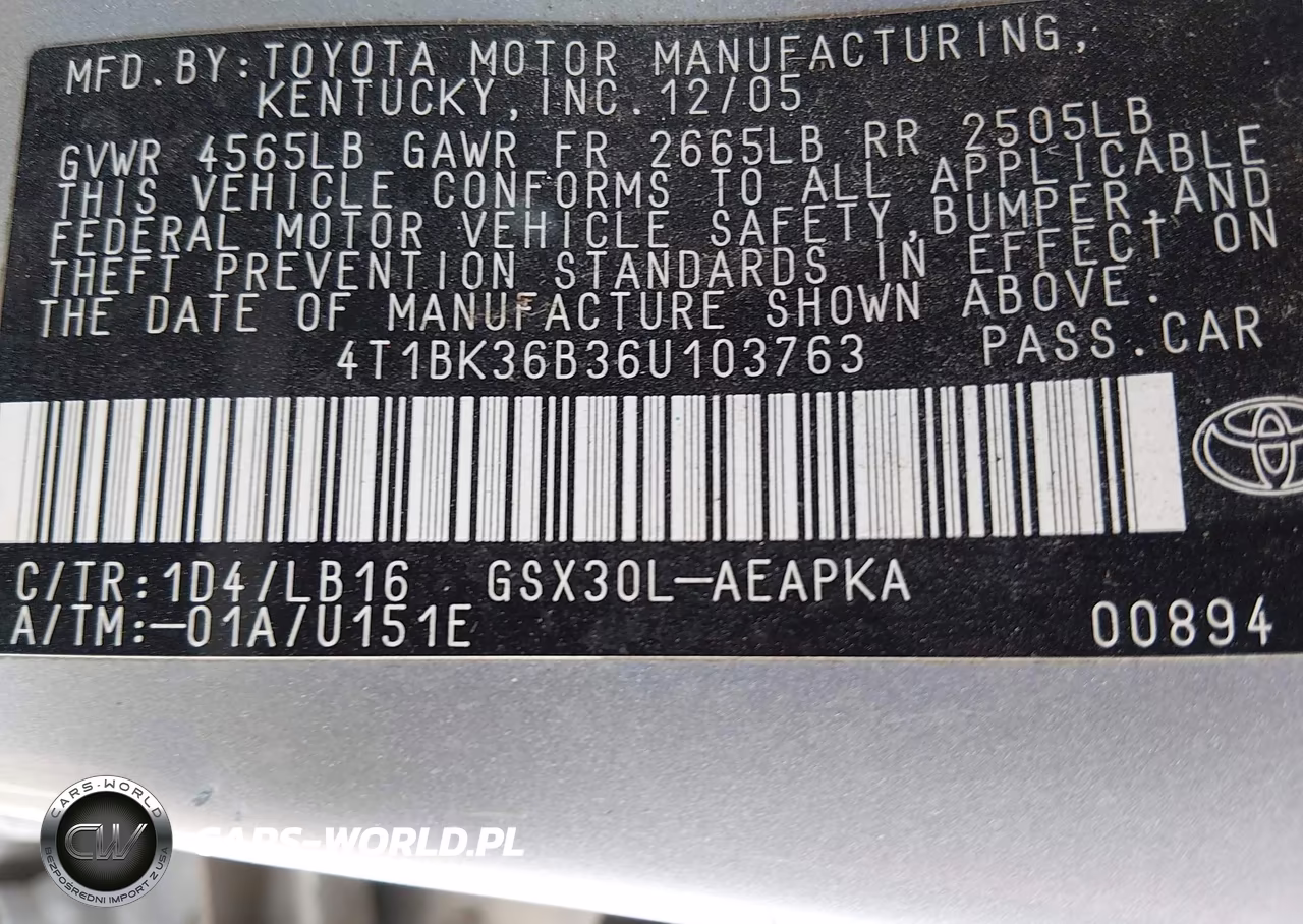 2006 Toyota Avalon Limited VIN:4T1BK36B36U103763 - 9
