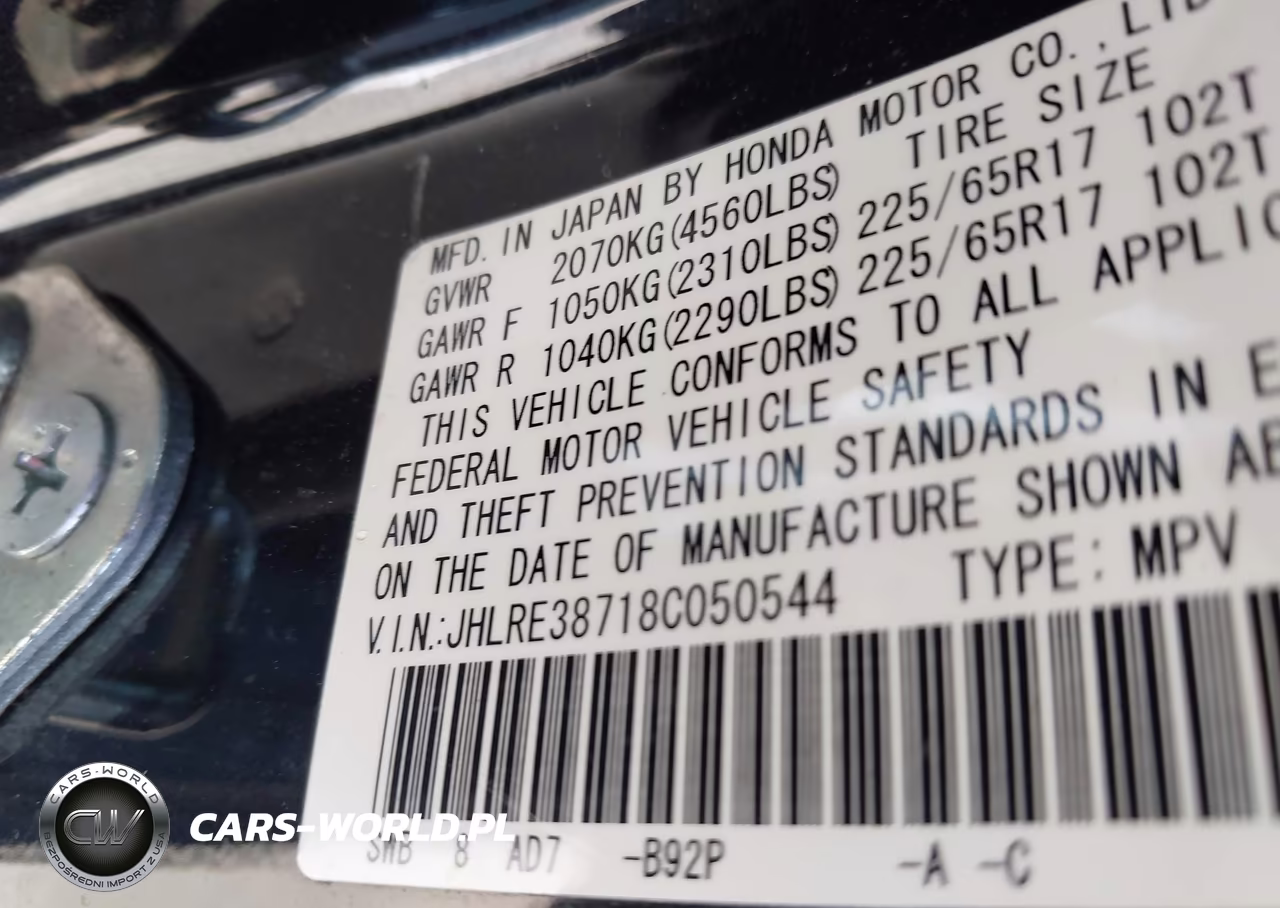 2008 Honda Cr-V Ex-L VIN:JHLRE38718C050544 - 9