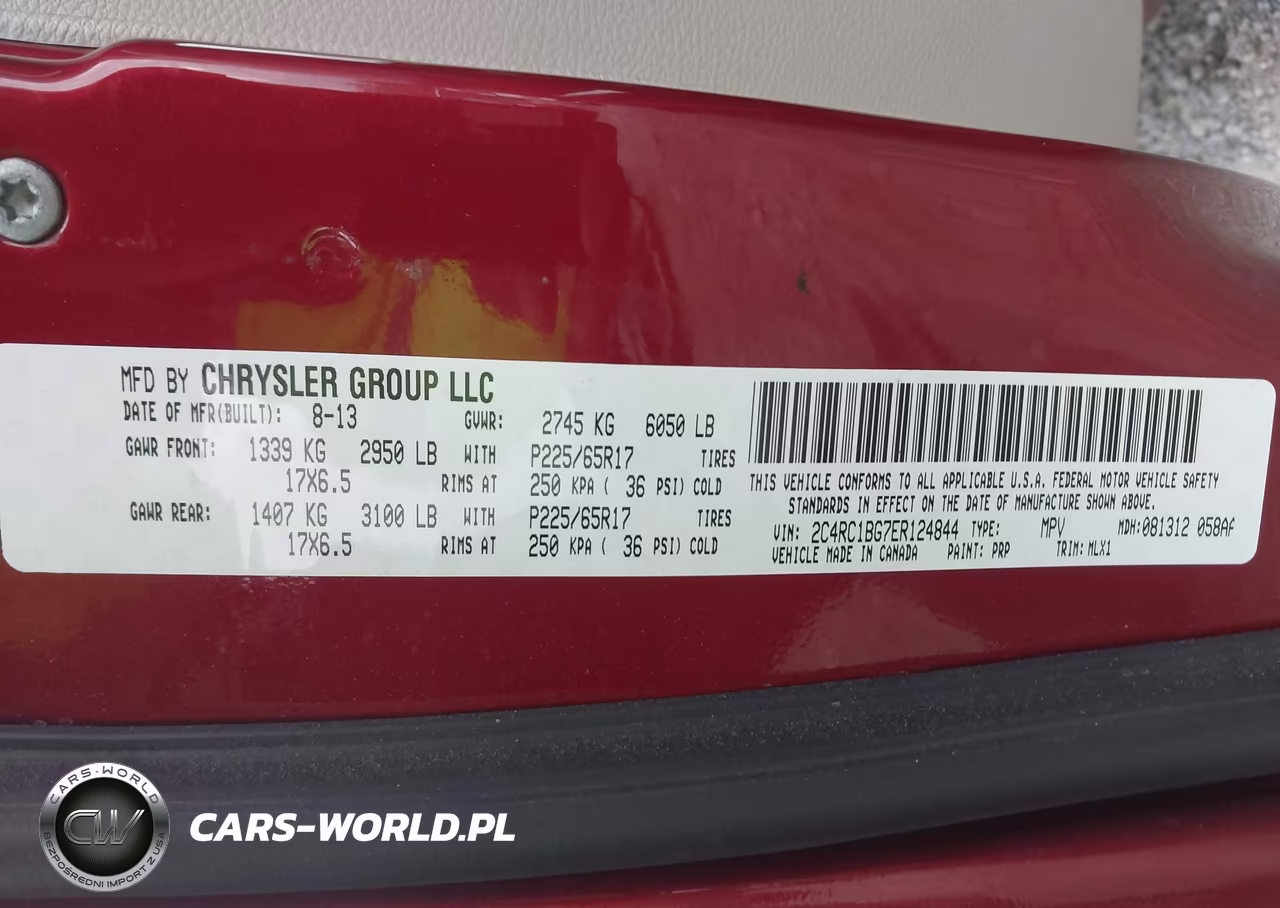 2014 Chrysler Town & Country Touring VIN:2C4RC1BG7ER124844 - 9