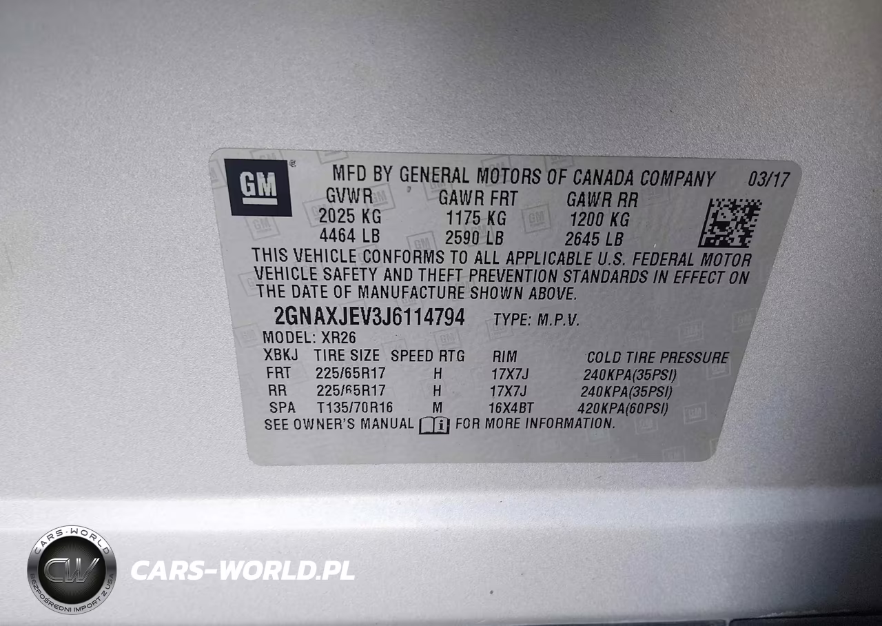 2018 Chevrolet Equinox Lt VIN:2GNAXJEV3J6114794 - 9