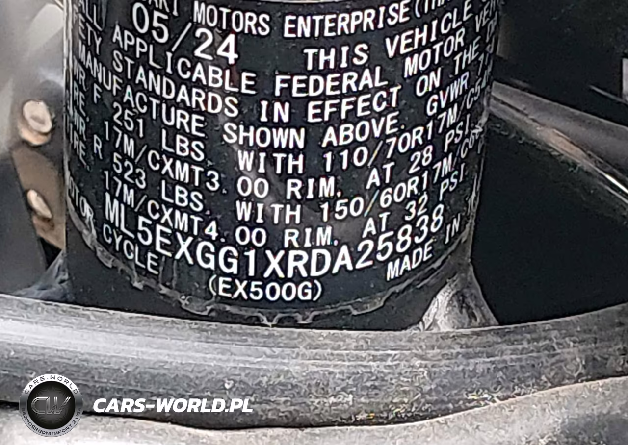 2024 Kawasaki Ex500 VIN:ML5EXGG1XRDA25838 - 10