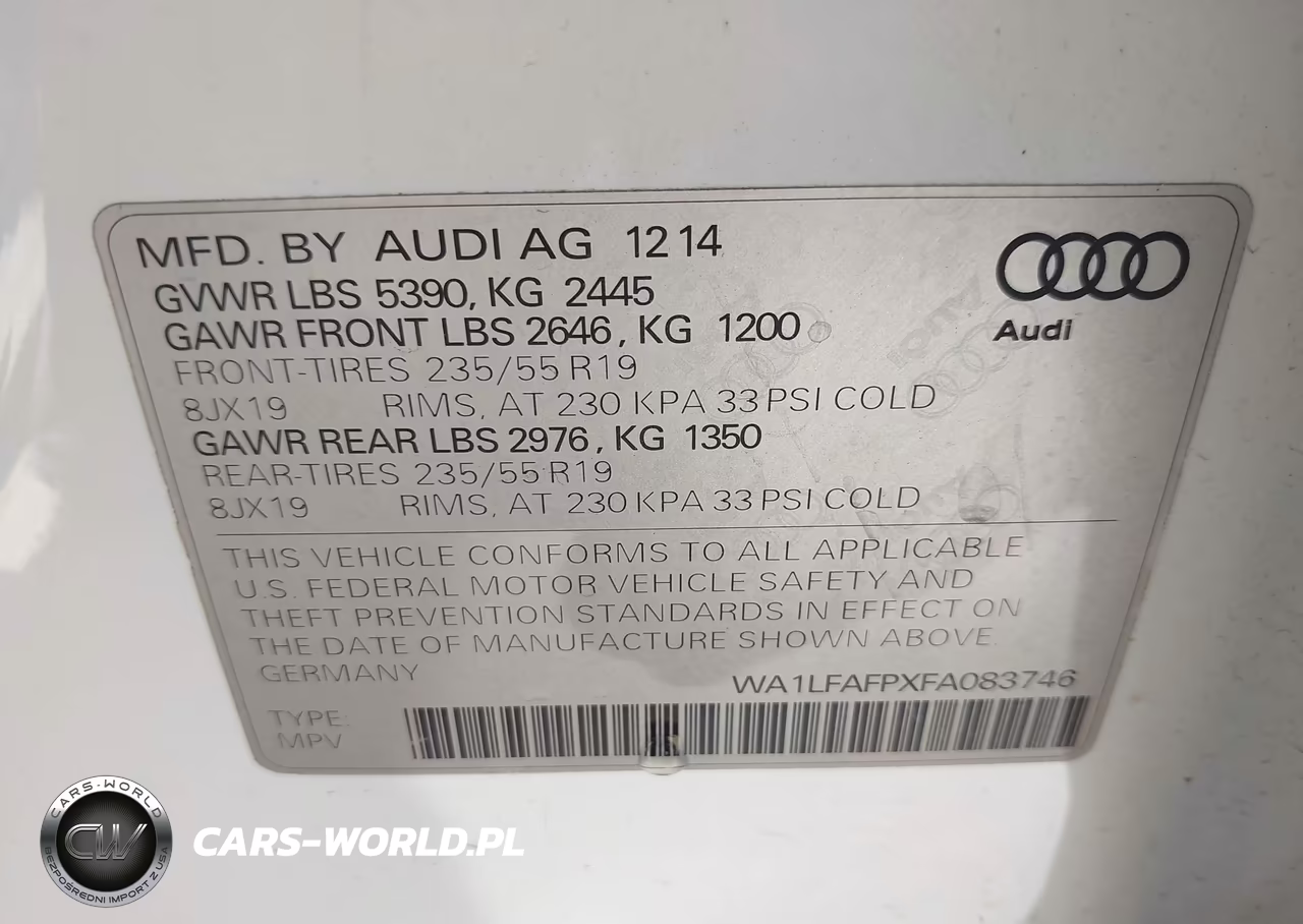 2015 Audi Q5 2.0T Premium VIN:WA1LFAFPXFA083746 - 9