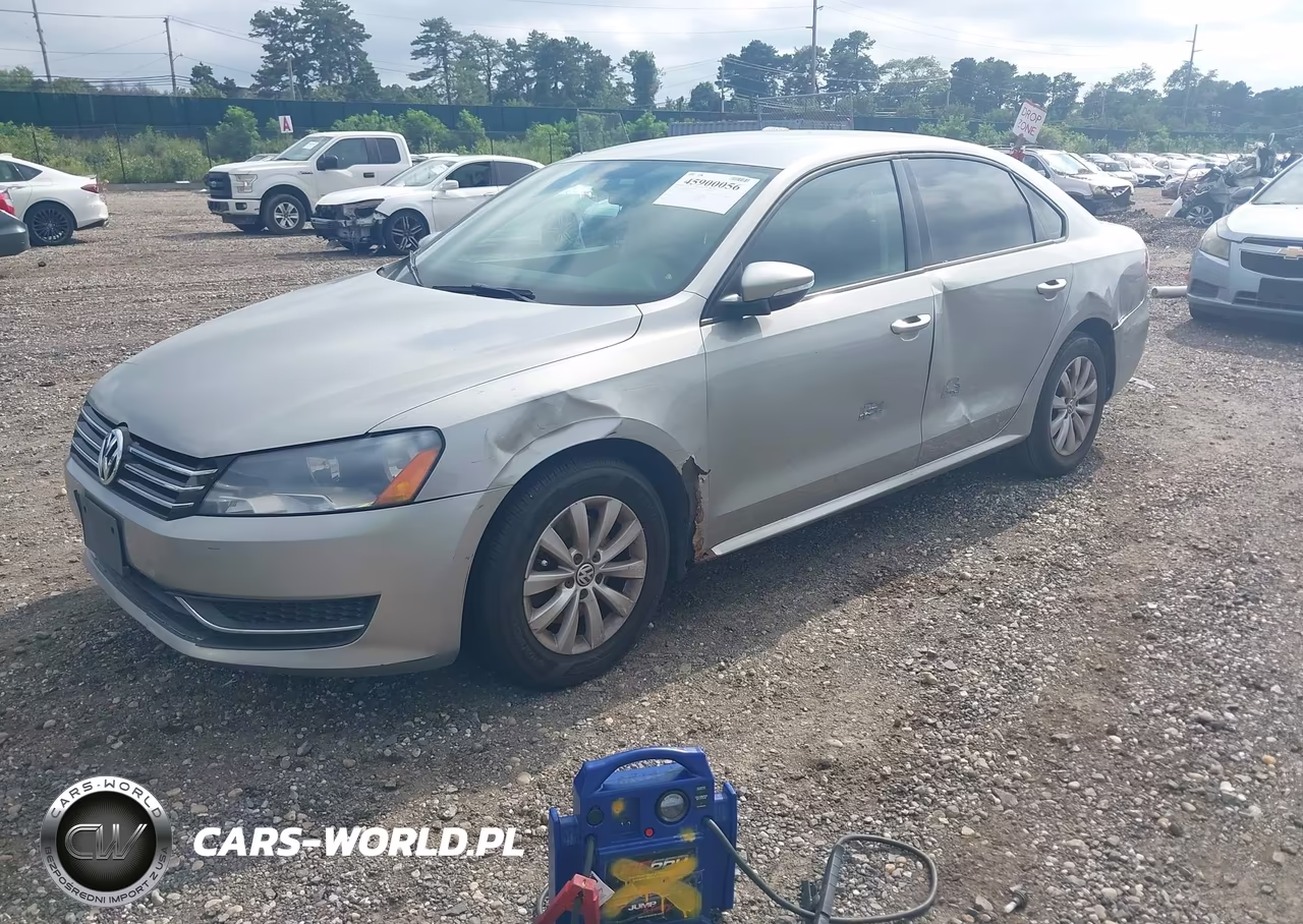 2012 Volkswagen Passat S VIN:1VWAP7A32CC051999 - 2