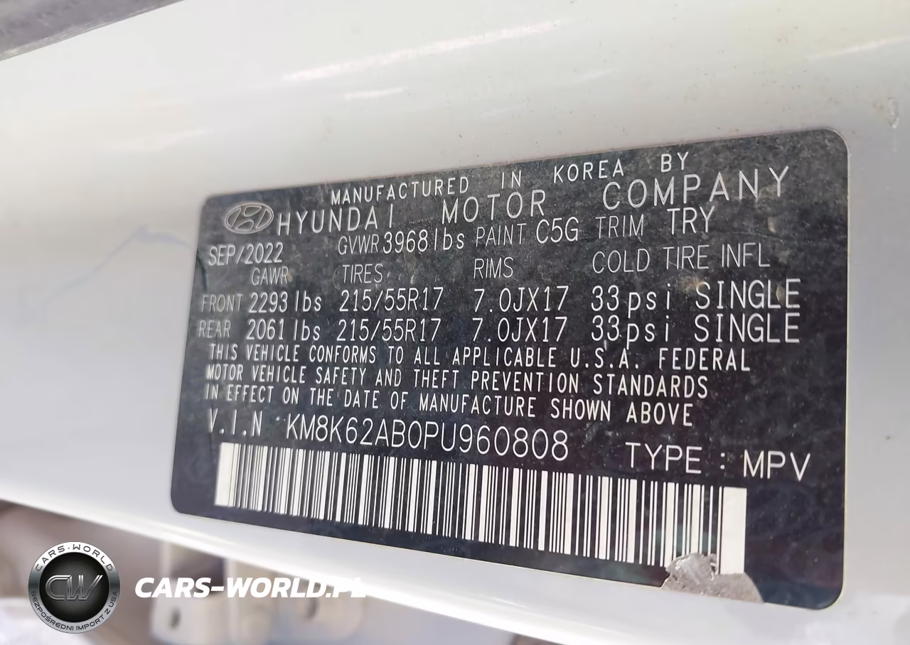 2023 Hyundai Kona Sel VIN:KM8K62AB0PU960808 - 9