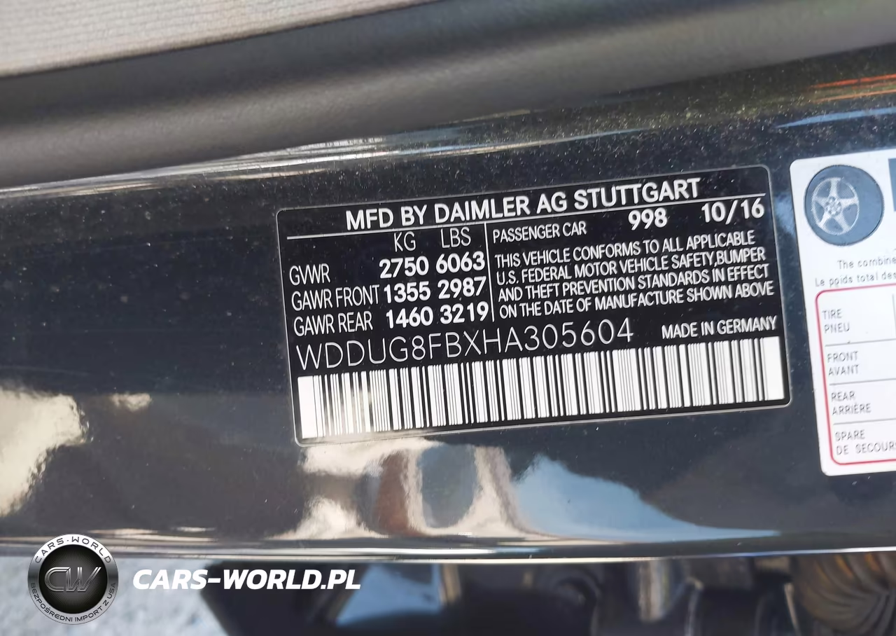 2017 Mercedes-Benz S 550 4Matic VIN:WDDUG8FBXHA305604 - 9