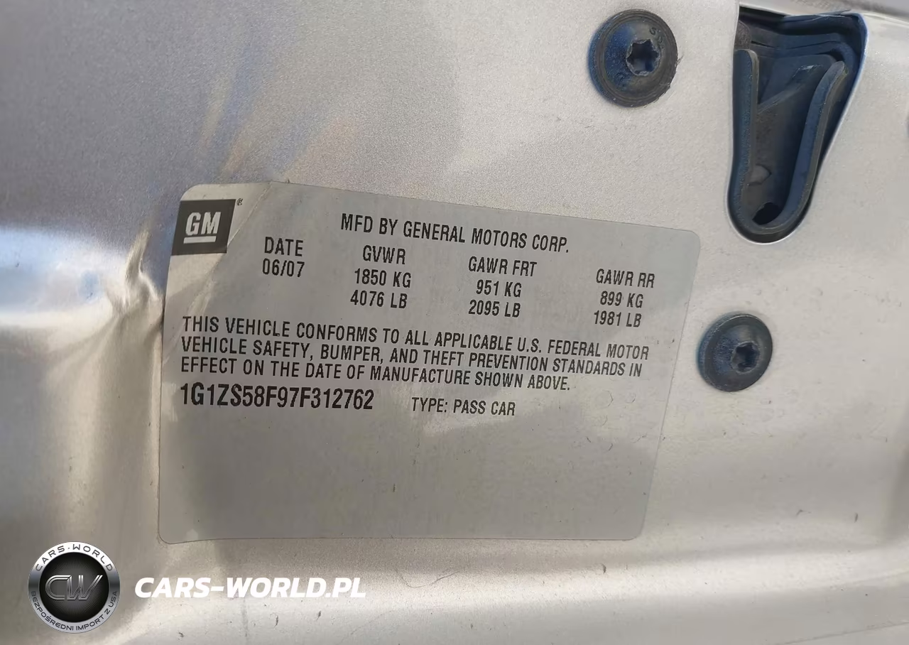 2007 Chevrolet Malibu Ls W-1Ls VIN:1G1ZS58F97F312762 - 9