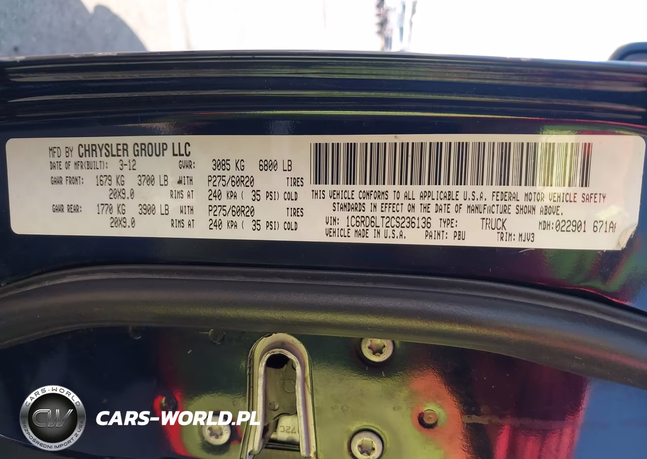 2012 Ram 1500 Lone Star VIN:1C6RD6LT2CS236136 - 9