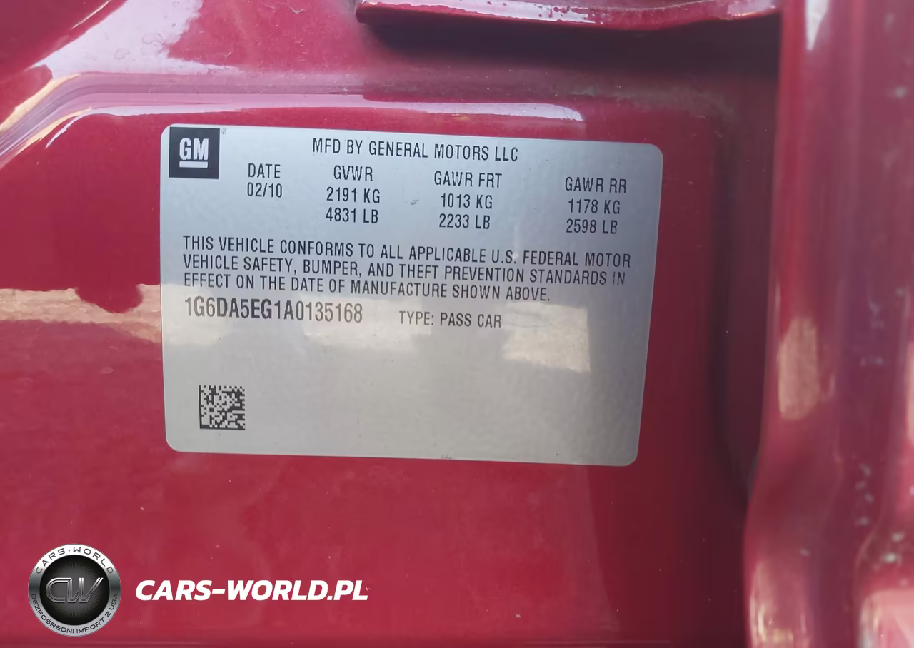 2010 Cadillac Cts VIN:1G6DA5EG1A0135168 - 9
