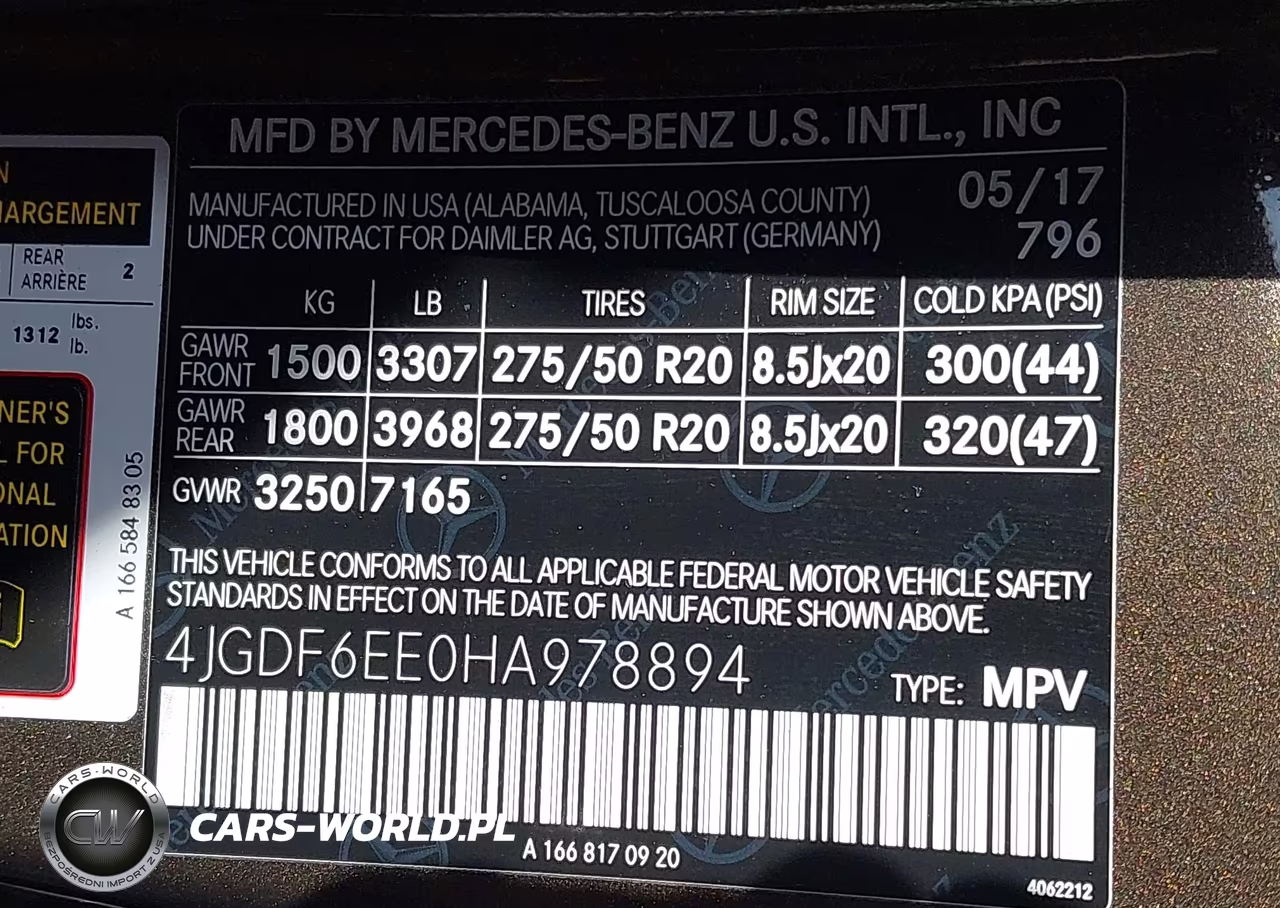 2017 Mercedes-Benz Gls 450 4Matic VIN:4JGDF6EE0HA978894 - 9