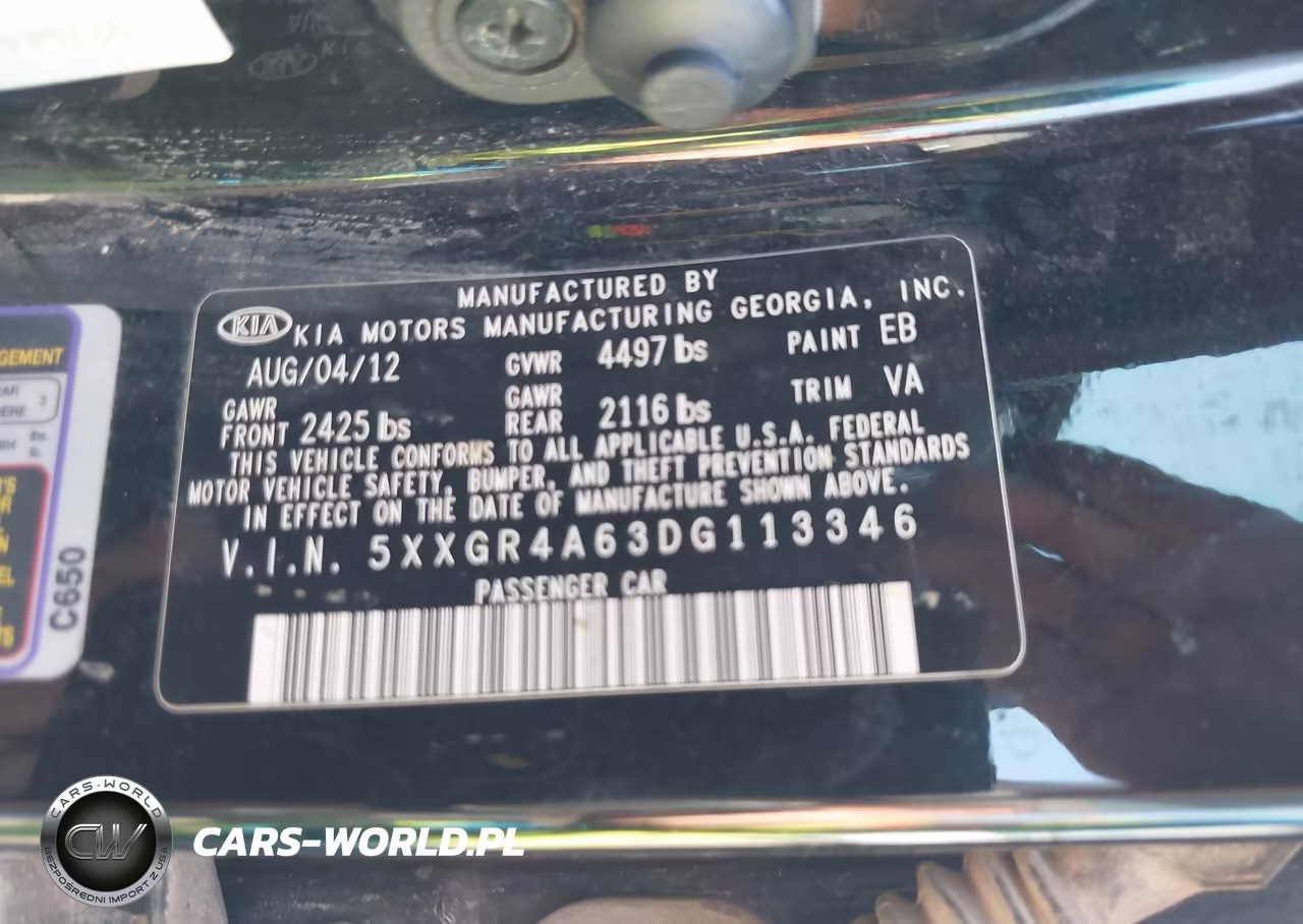 2013 Kia Optima Sx VIN:5XXGR4A63DG113346 - 9