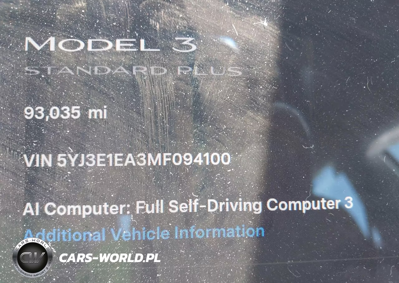 2021 Tesla Model 3 Standard Range Plus Rear-Wheel Drive VIN:5YJ3E1EA3MF094100 - 15