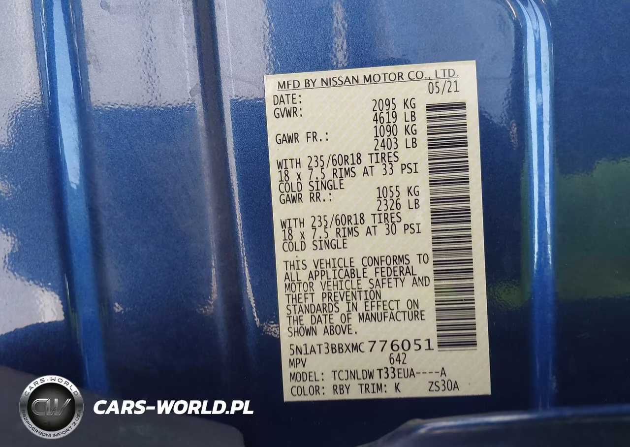 2021 Nissan Rogue Sv Intelligent Awd VIN:5N1AT3BBXMC776051 - 9