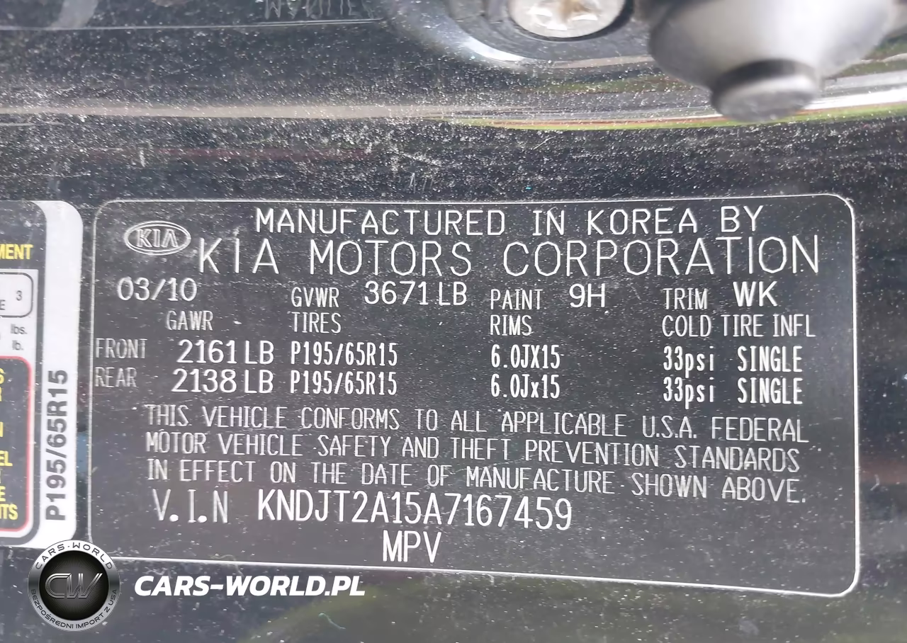 2010 Kia Soul VIN:KNDJT2A15A7167459 - 9