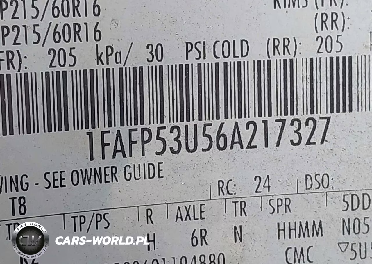 2006 Ford Taurus Se VIN:1FAFP53U56A217327 - 9