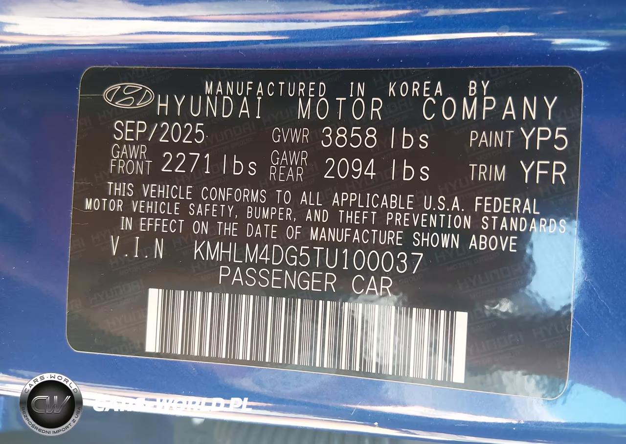 2026 Hyundai Elantra Sel Sport VIN:KMHLM4DG5TU100037 - 9