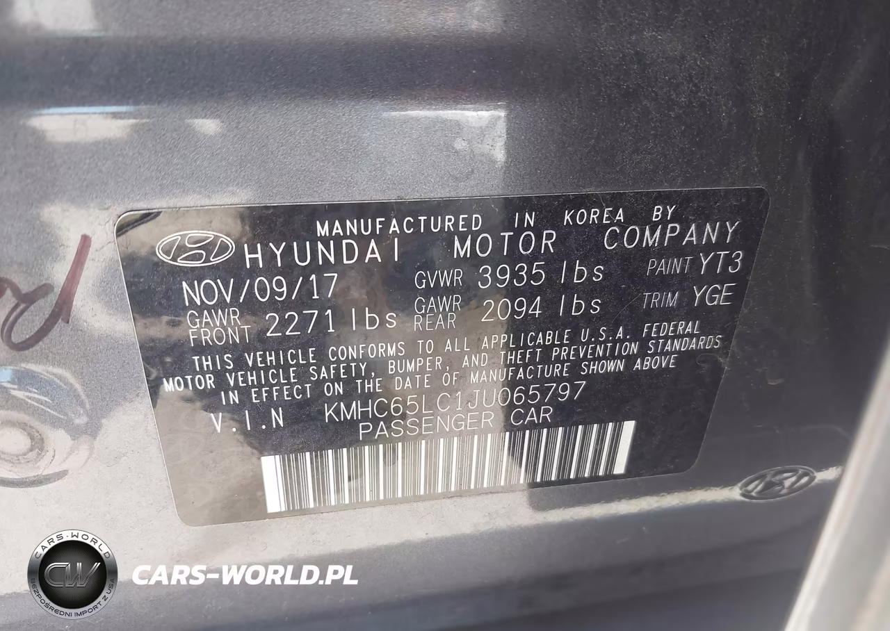 2018 Hyundai Ioniq Hybrid Blue VIN:KMHC65LC1JU065797 - 9