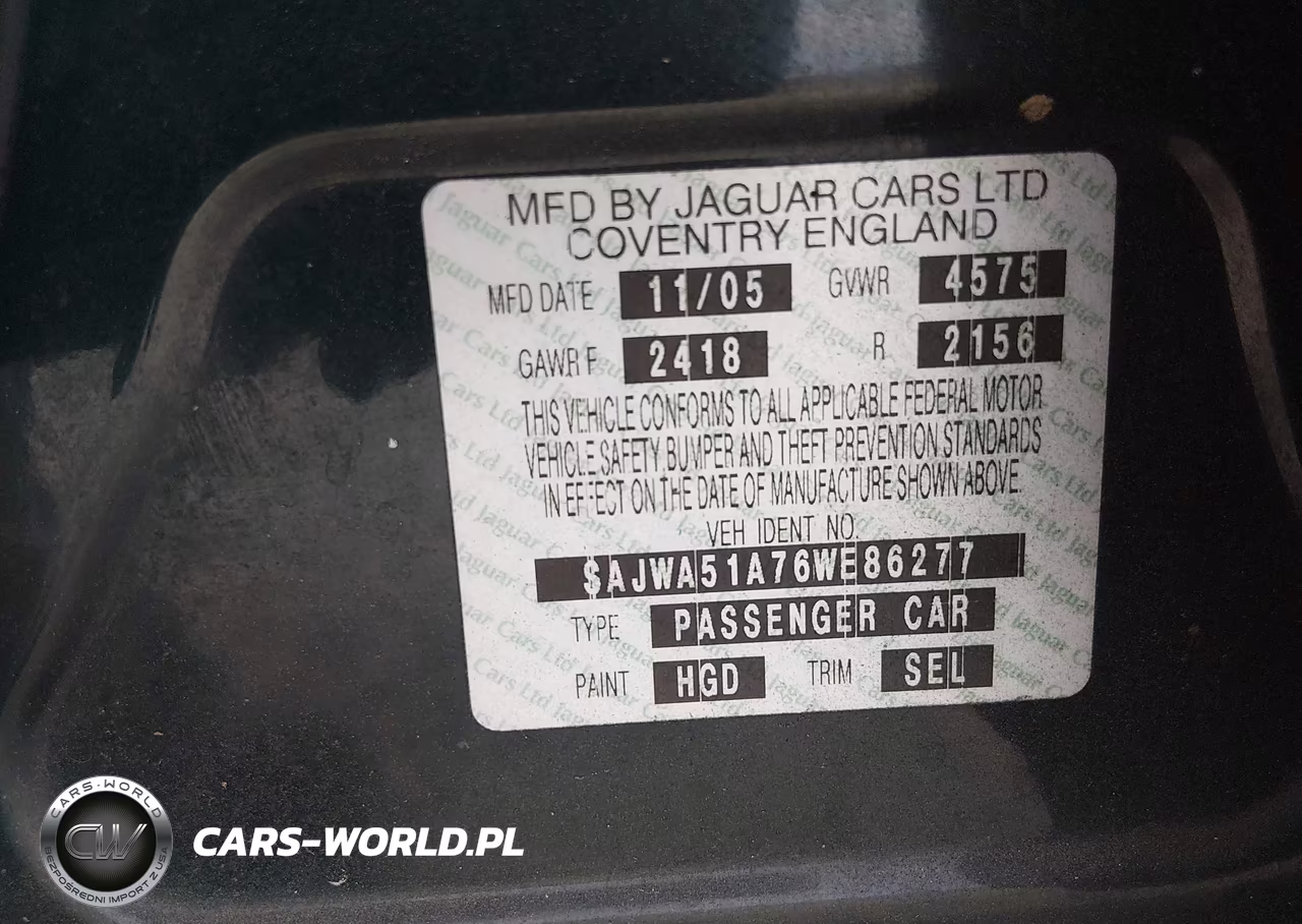2006 Jaguar X-Type 3.0 VIN:SAJWA51A76WE86277 - 9