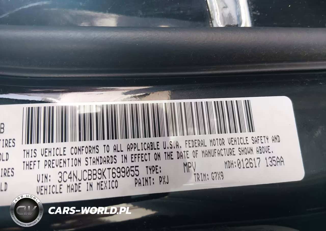 2019 Jeep Compass Latitude Fwd VIN:3C4NJCBB9KT699055 - 9