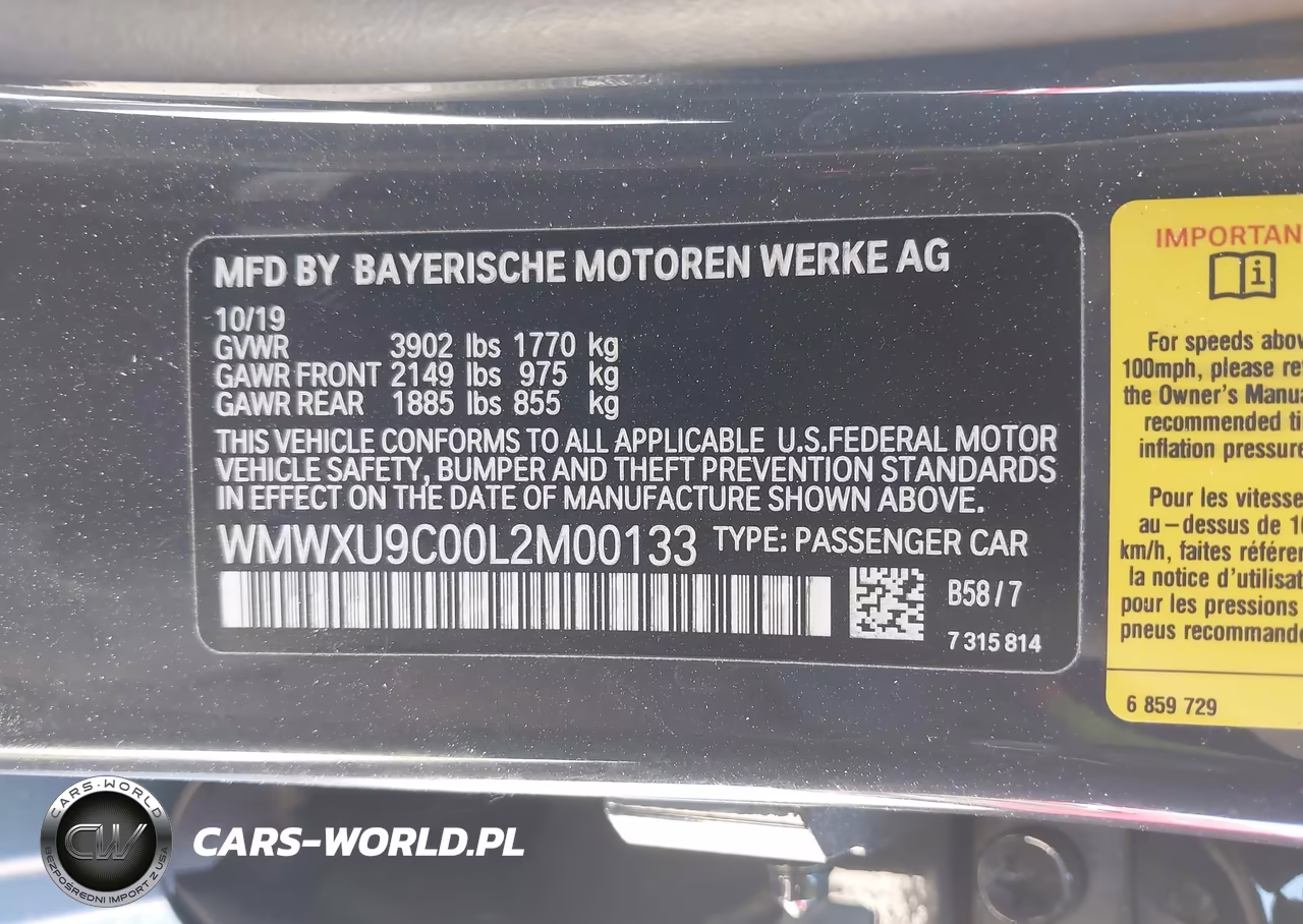 2020 Mini Hardtop Cooper S VIN:WMWXU9C00L2M00133 - 9