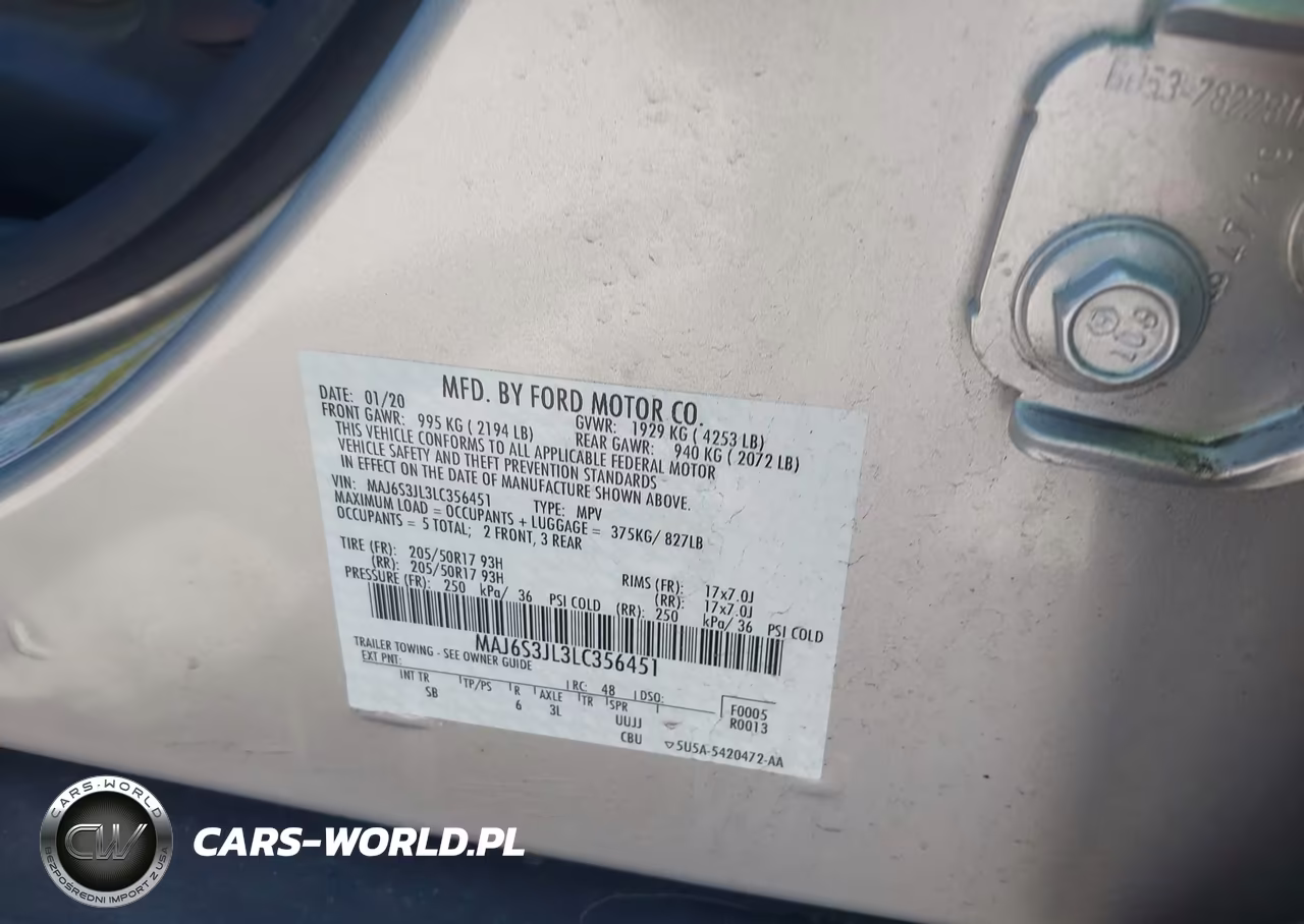 2020 Ford Ecosport Ses VIN:MAJ6S3JL3LC356451 - 9