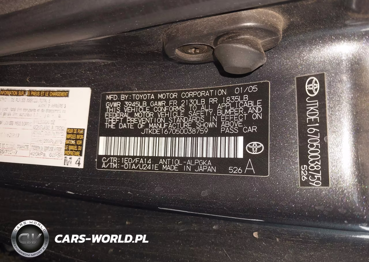 2005 Scion Tc VIN:JTKDE167050038759 - 9