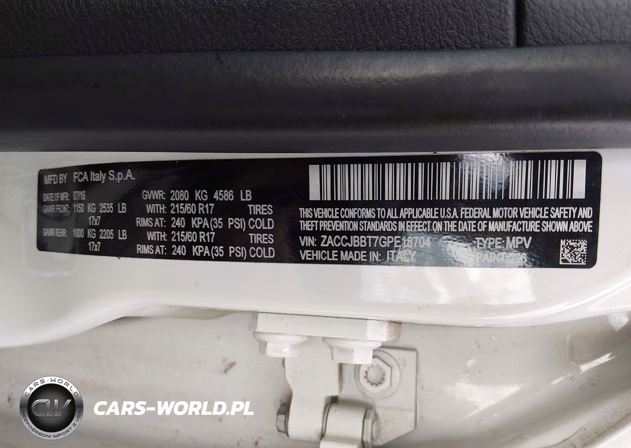 2016 Jeep Renegade Latitude VIN:ZACCJBBT7GPE18704 - 9