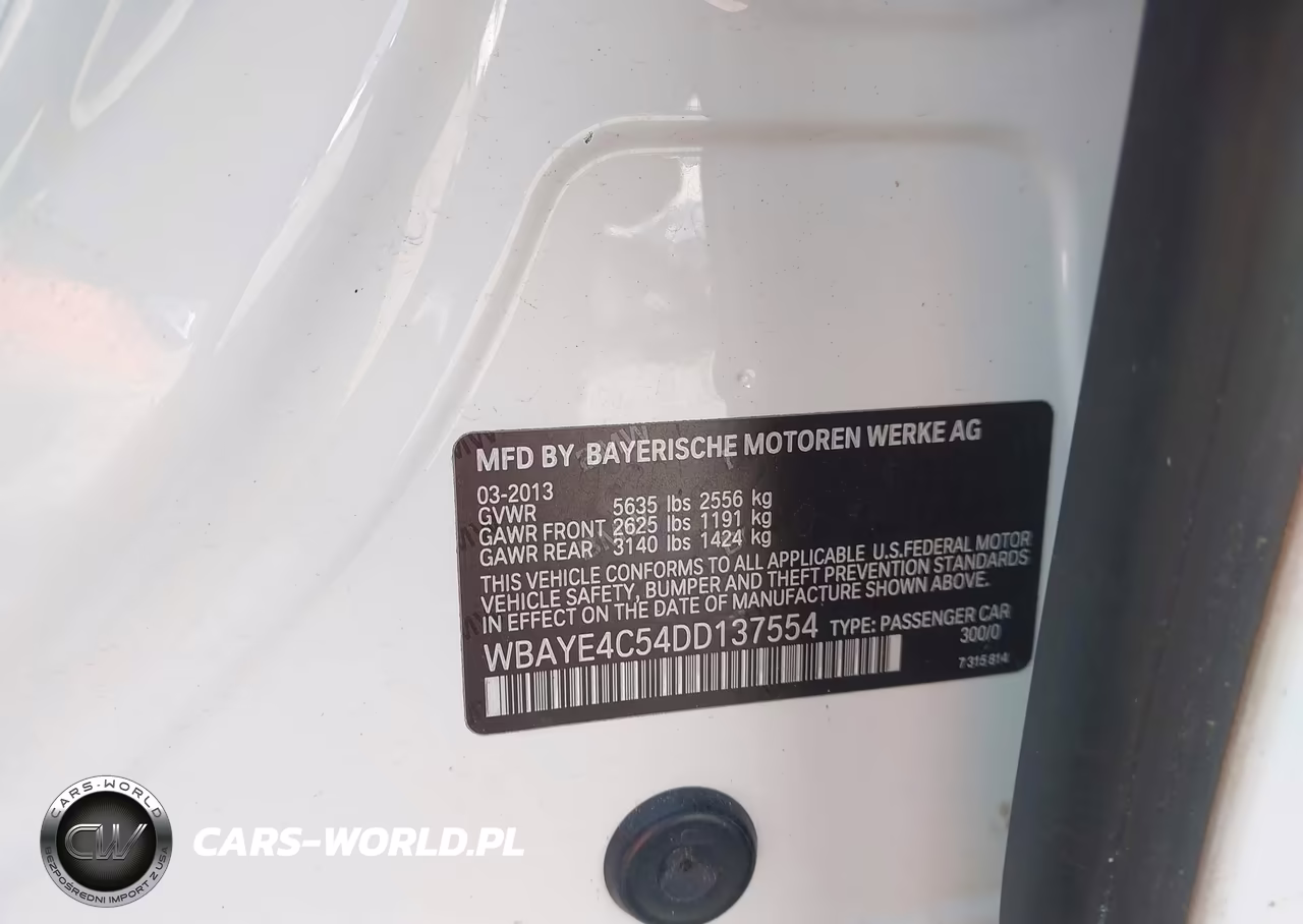 2013 BMW 740Li VIN:WBAYE4C54DD137554 - 9