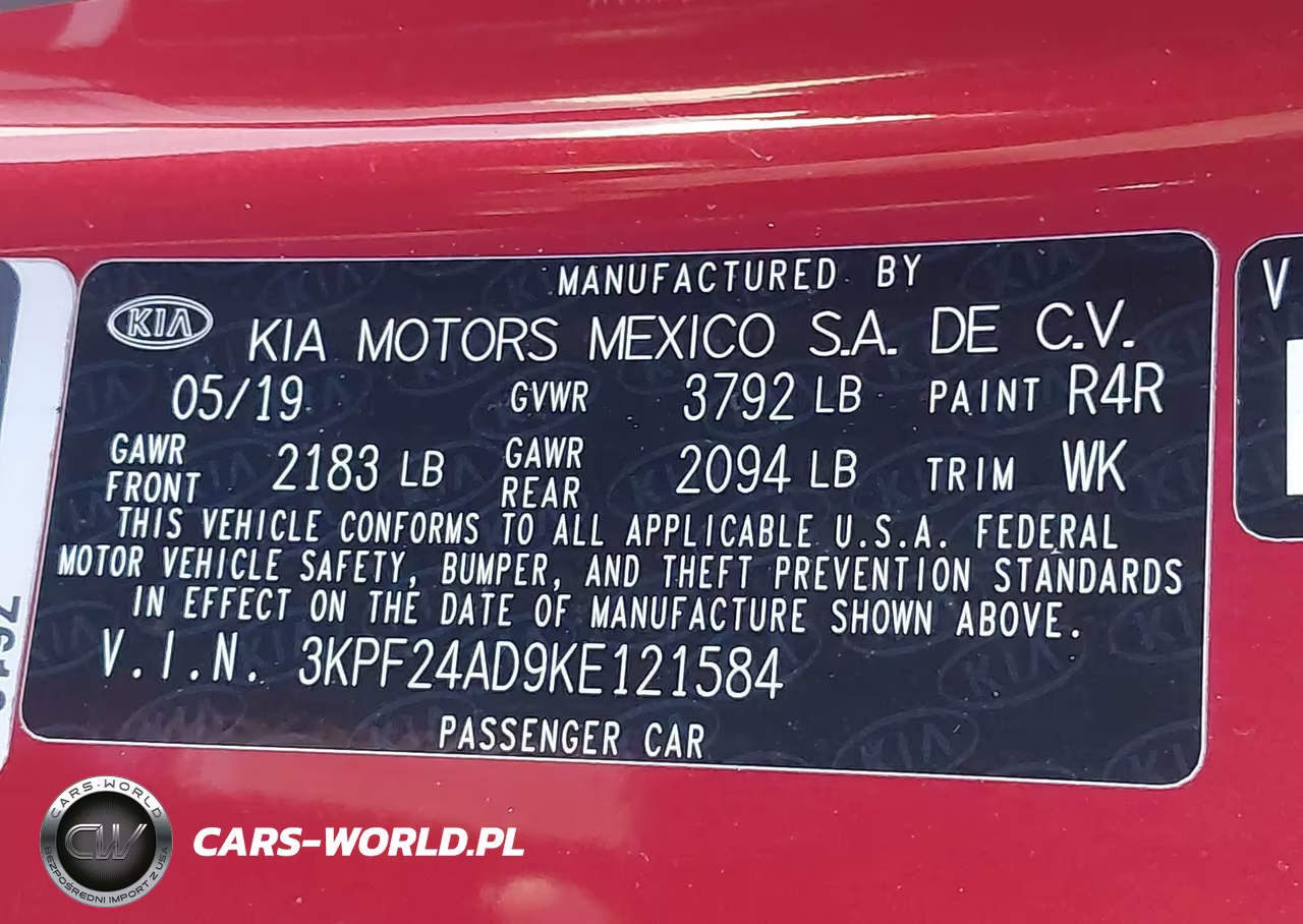 2019 Kia Forte Lxs VIN:3KPF24AD9KE121584 - 9