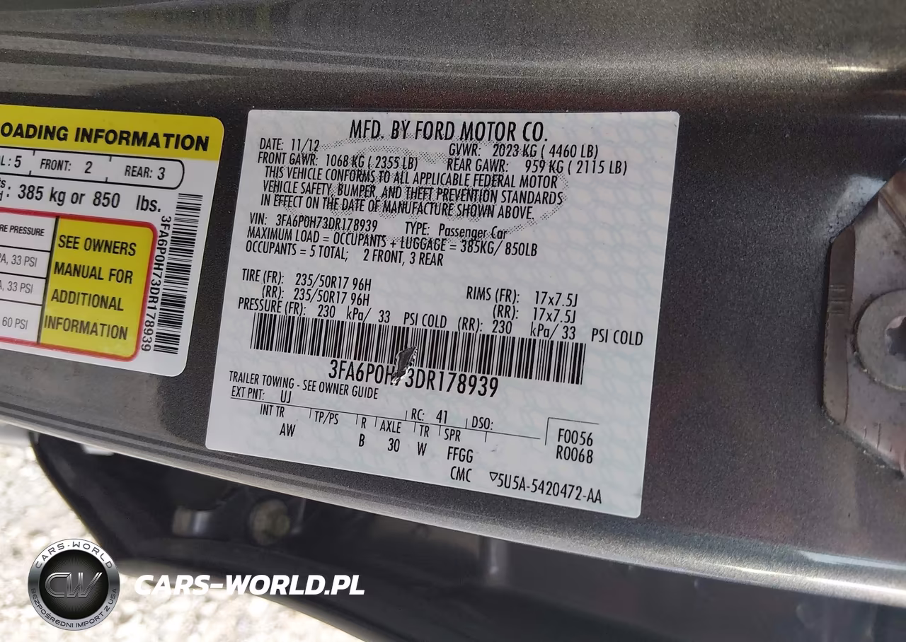 2013 Ford Fusion Se VIN:3FA6P0H73DR178939 - 9