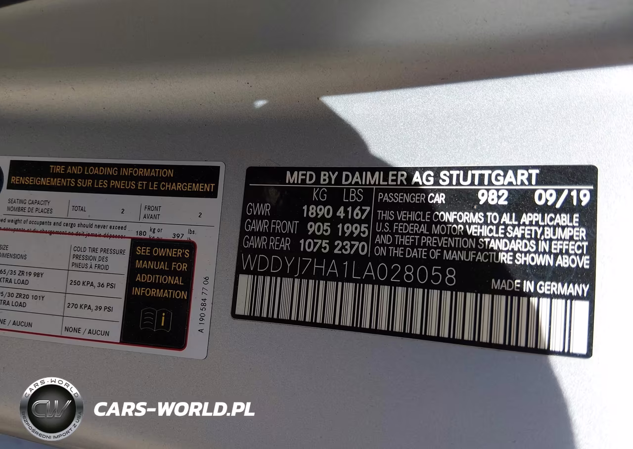 2020 Mercedes-Benz Amg Gt Coupe VIN:WDDYJ7HA1LA028058 - 9