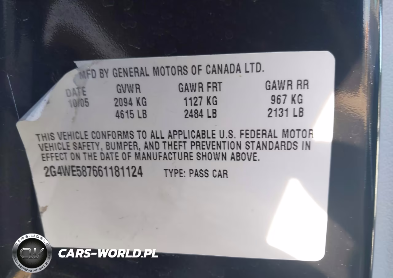 2006 Buick Lacrosse Cxs VIN:2G4WE587661181124 - 9