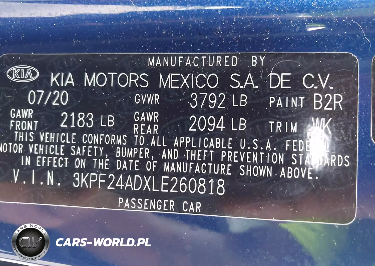 2020 Kia Forte Lxs VIN:3KPF24ADXLE260818 - 9