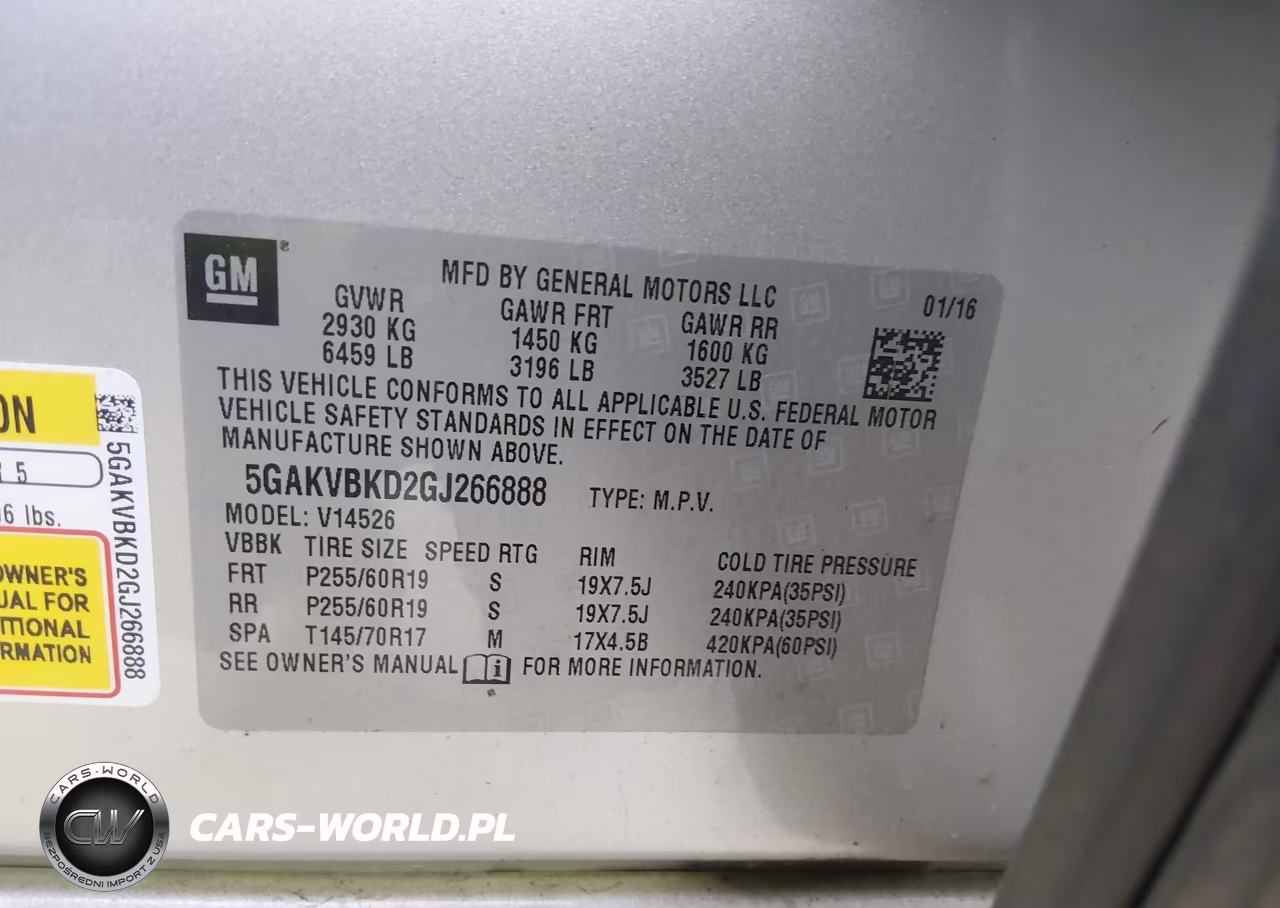 2016 Buick Enclave Leather VIN:5GAKVBKD2GJ266888 - 9