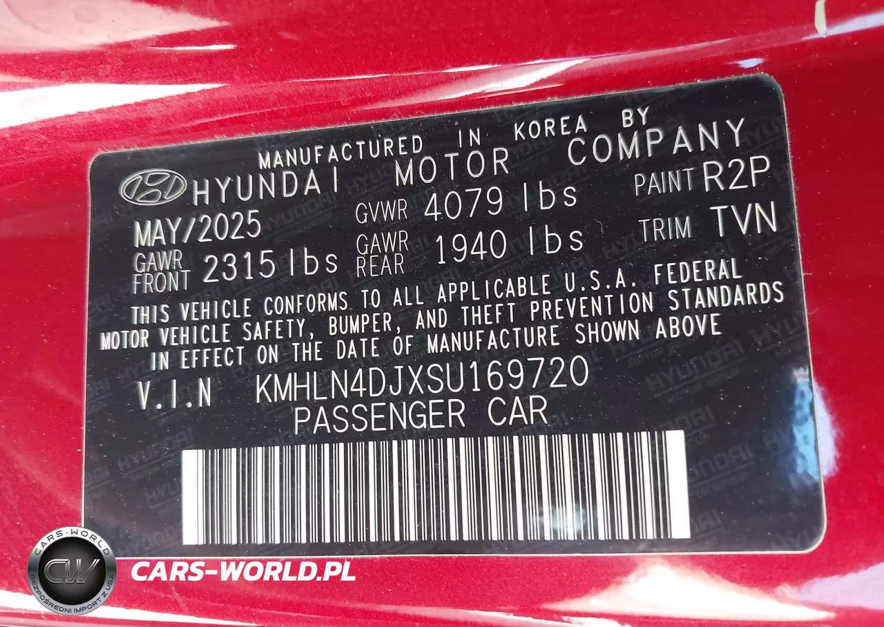 2025 Hyundai Elantra Hybrid Limited VIN:KMHLN4DJXSU169720 - 9