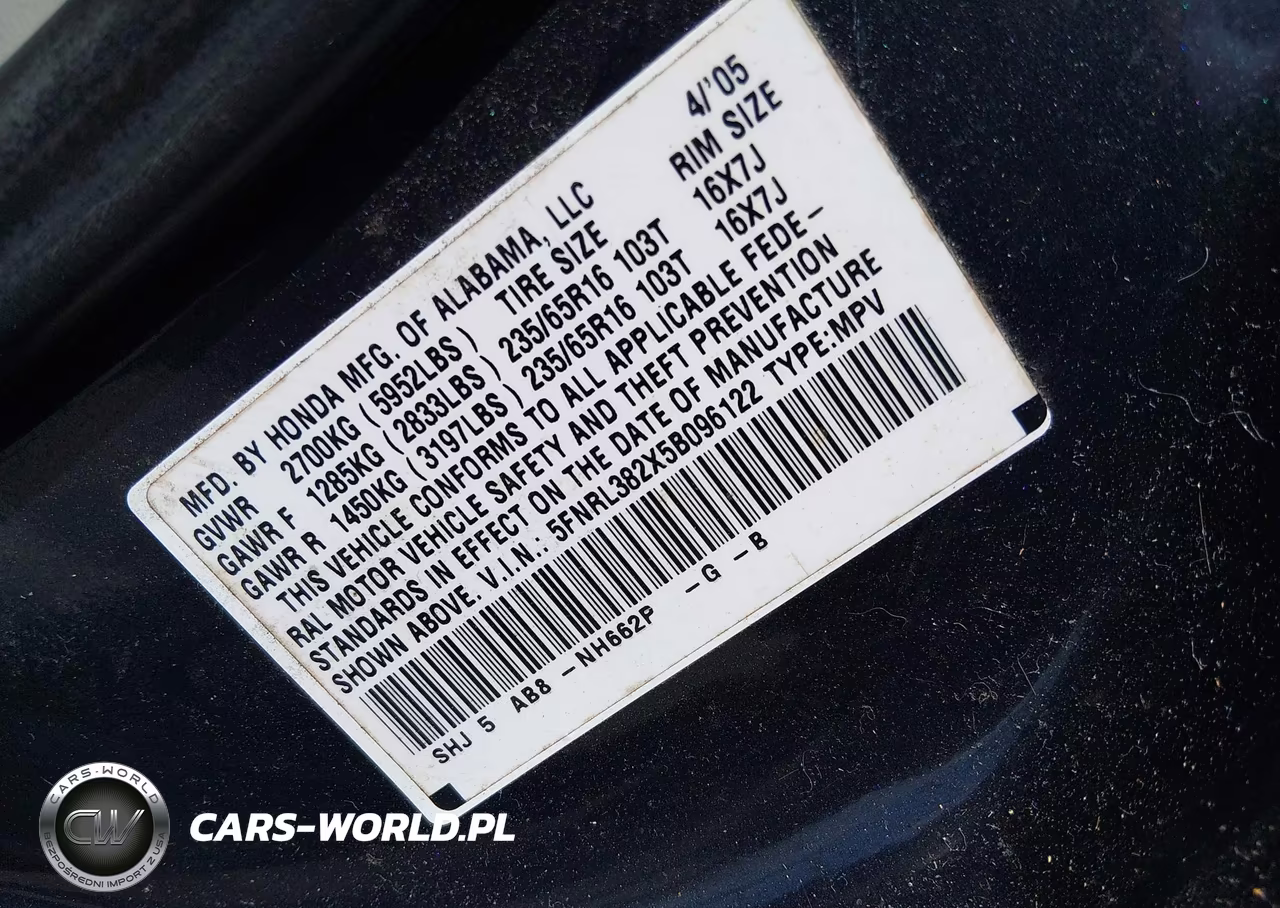 2005 Honda Odyssey Lx VIN:5FNRL382X5B096122 - 9