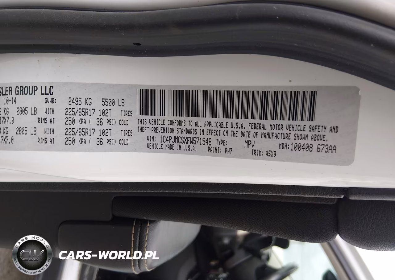 2015 Jeep Cherokee Latitude VIN:1C4PJMCSXFW571548 - 9