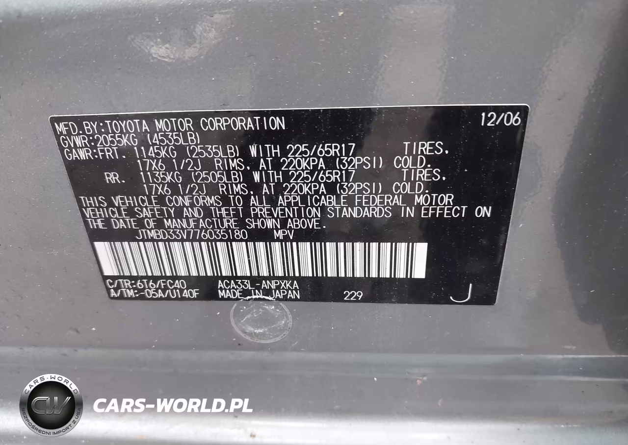 2007 Toyota Rav4 VIN:JTMBD33V776035180 - 9