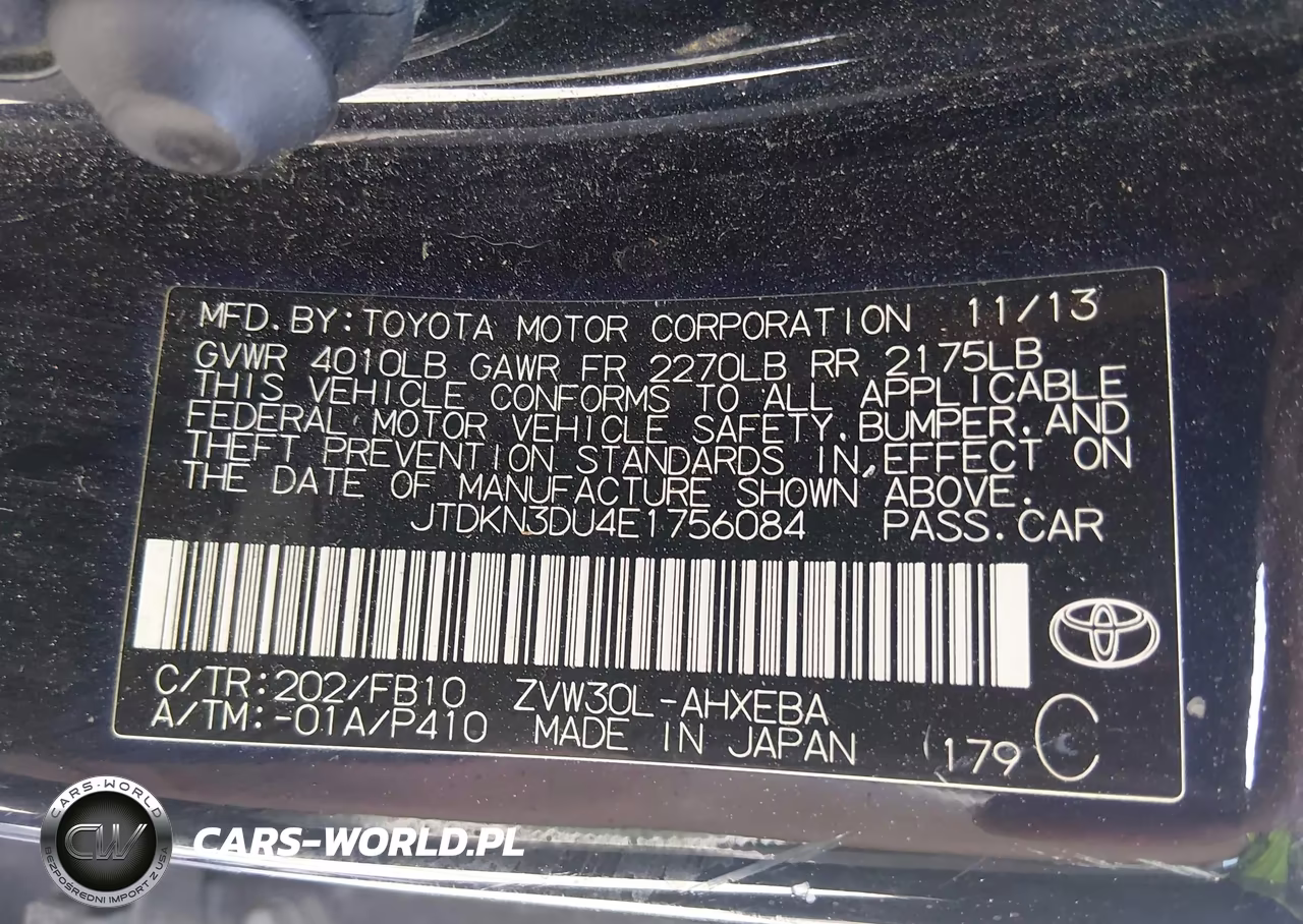 2014 Toyota Prius Two VIN:JTDKN3DU4E1756084 - 9