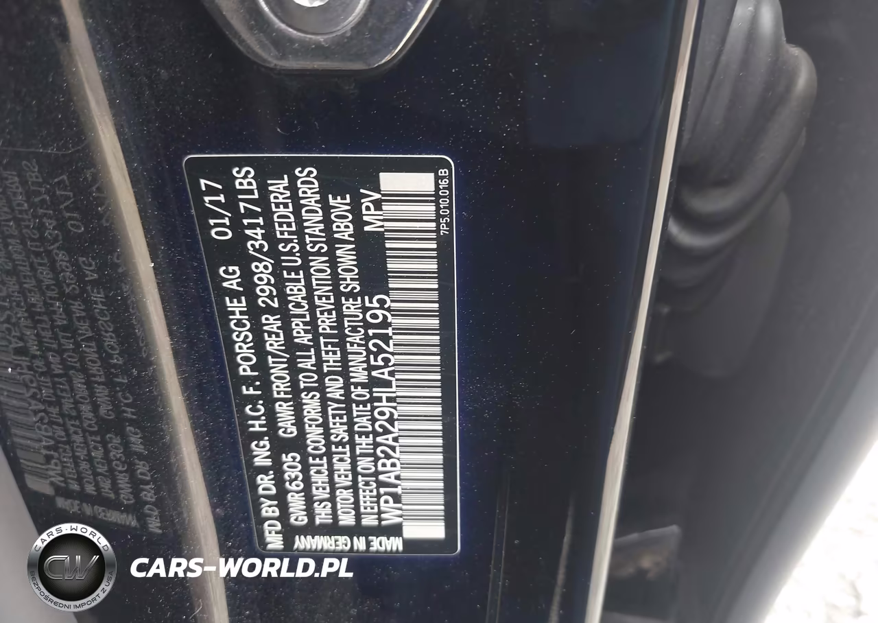 2017 Porsche Cayenne S VIN:WP1AB2A29HLA52195 - 9
