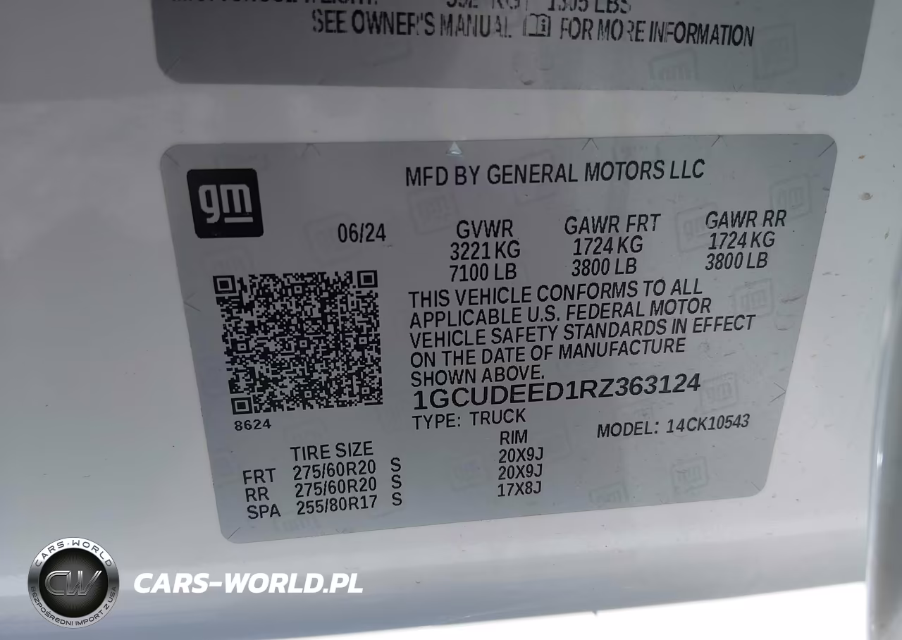 2024 Chevrolet Silverado 1500 4Wd Short Bed Rst VIN:1GCUDEED1RZ363124 - 9