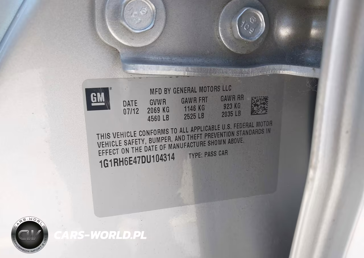 2013 Chevrolet Volt VIN:1G1RH6E47DU104314 - 9