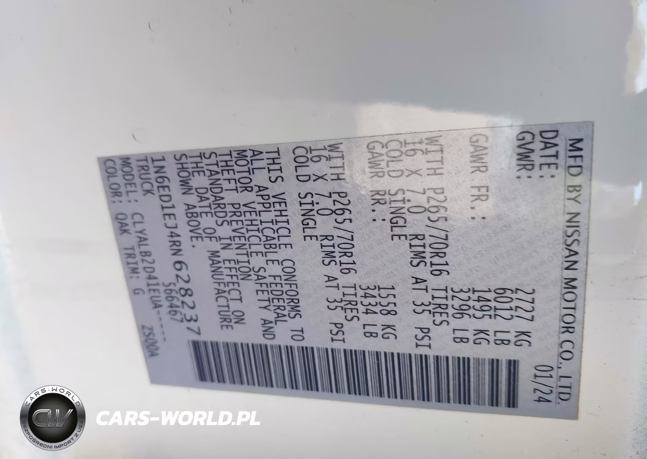 2024 Nissan Frontier Sv 4X2 VIN:1N6ED1EJ4RN628237 - 9